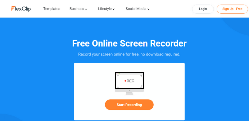 FlexClip Screen Recorder Overview