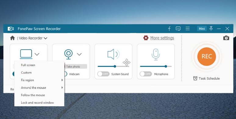 Create screencasts by FonePaw screen recorder