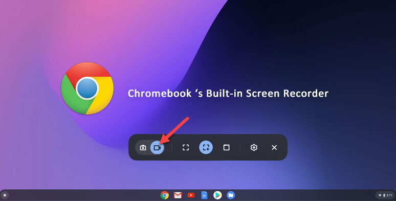 Use Chromebook’s built-in screen recorder