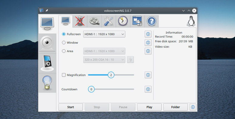 VokoscreenNG is another lightweight and versatile alternative to Camtasia