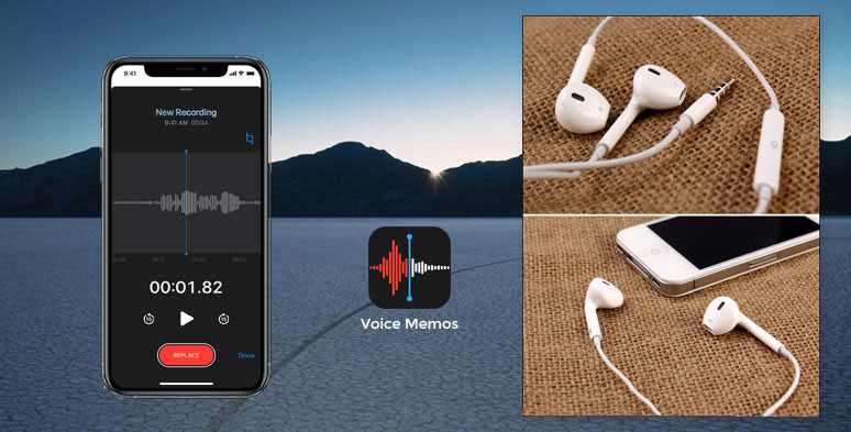 Combine iPhone with Voice Memos to record guest’s audio