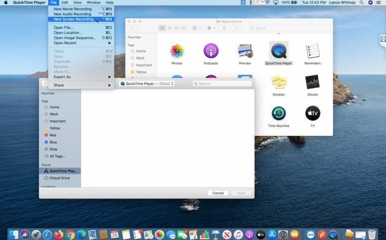Record Your Screen on Mac via QuickTime Player