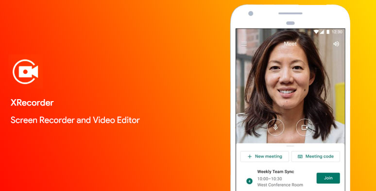Use XRecorder to record Google Meet video chats with audio