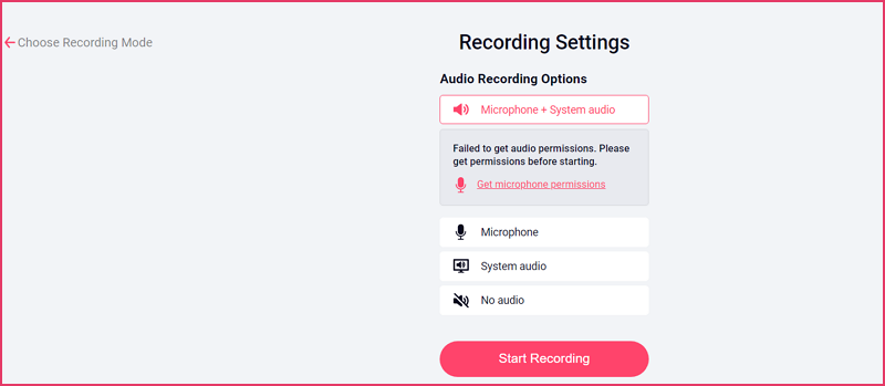How to Record Video Online with RecordCast - Step 3