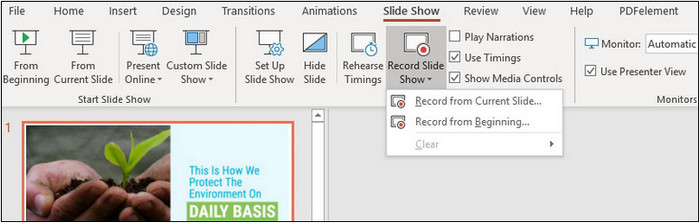 Record Narration over Your Presentation in PowerPoint 1