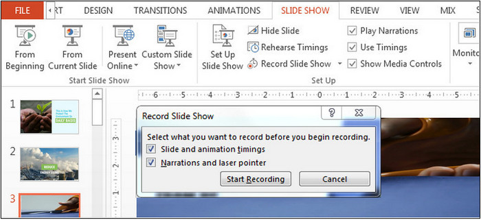 Record Narration over Your Presentation in PowerPoint 2