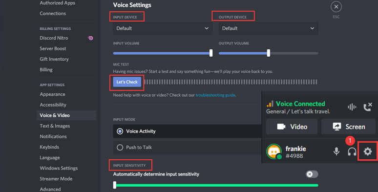 Customize the audio settings in Discord to get the best audio quality