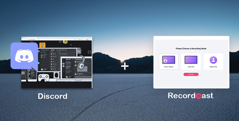 Record Discord audio with RecordCast screen recorder 