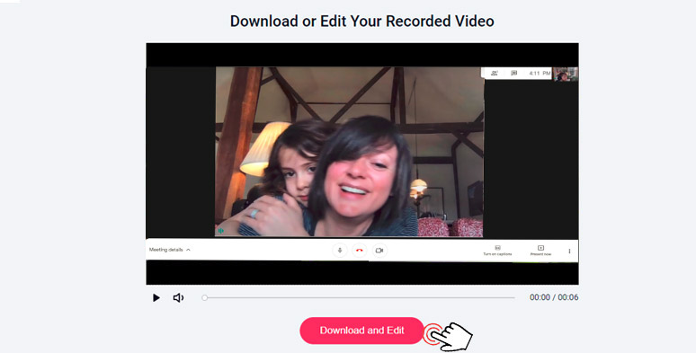 Download and edit the recording in RecordCast