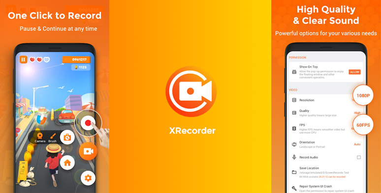 Use XRecorder to record Google Hangouts video calls