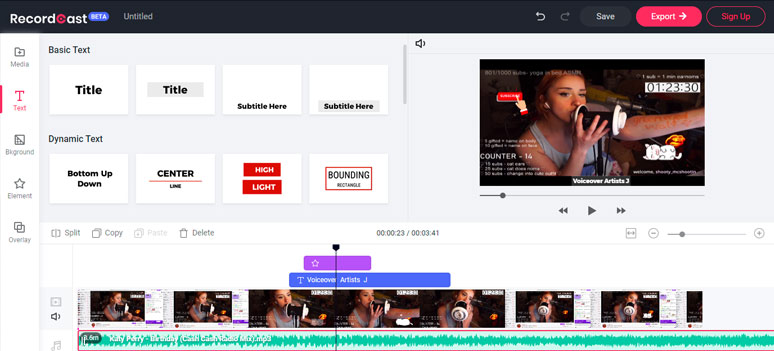 Refine the recorded live streaming videos by RecordCast’s video editor