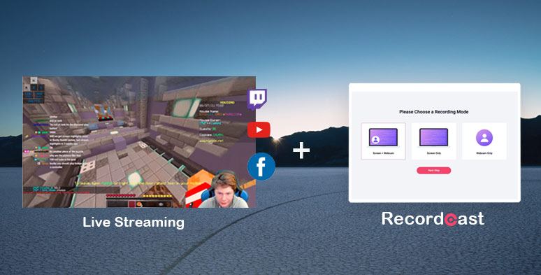 Record live streaming gameplay by RecordCast