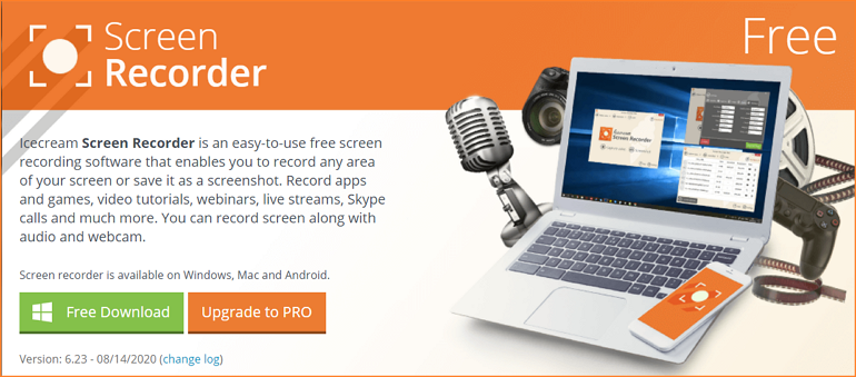 Video Capturing Software - Icecream Recorder