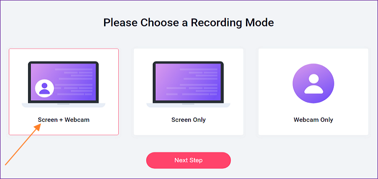 How to Record Screen on Mac with RecordCast - Step 2 