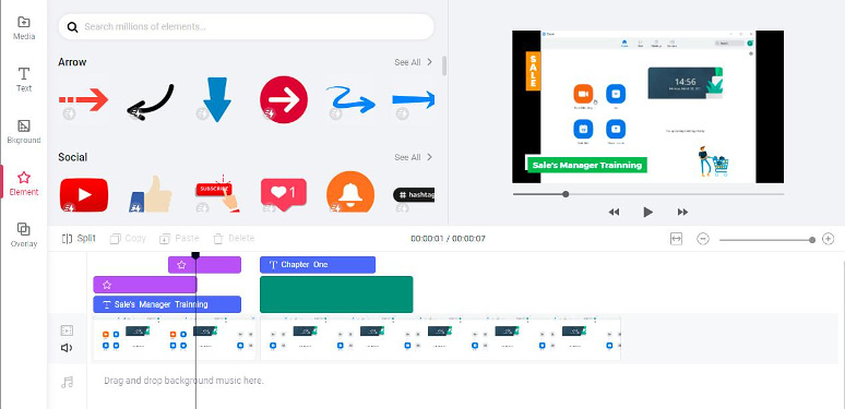 Edit Zoom webinar meeting with RecordCast’s video editor