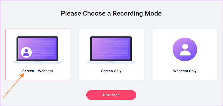 How to Record Screen on Windows 10 with RecordCast - Step 2