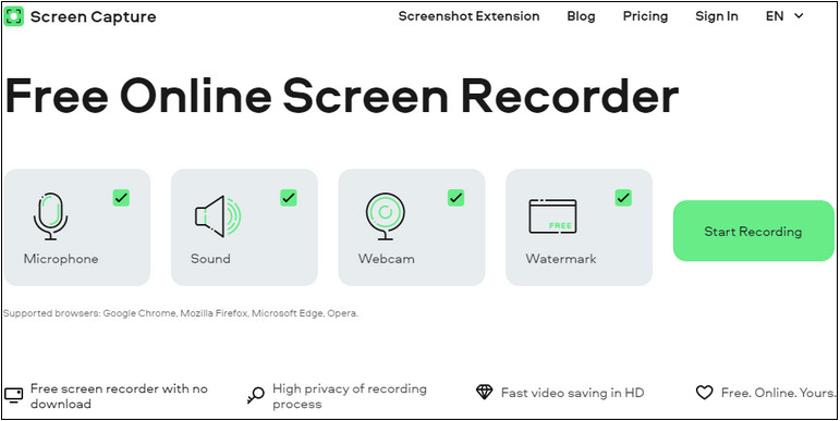 Record the Computer Screen and Your Face at the Same Time with Screen Capture 1