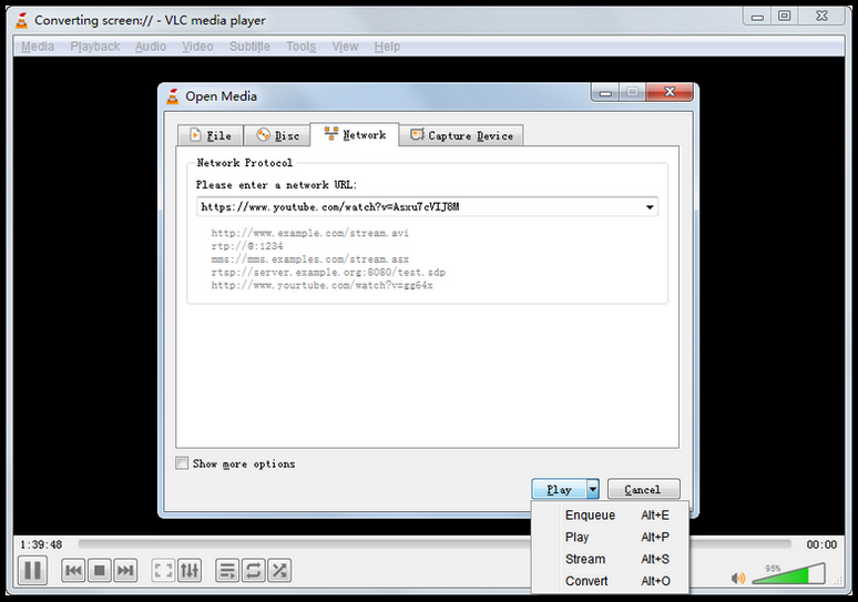 Load online video.